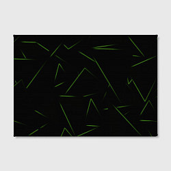 Холст прямоугольный Color green line, цвет: 3D-принт — фото 2