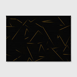 Холст прямоугольный Color yellow line, цвет: 3D-принт — фото 2