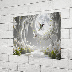 Холст прямоугольный Сказочные птички, цвет: 3D-принт — фото 2