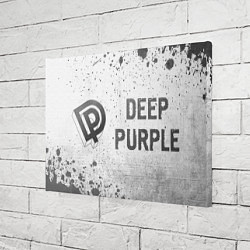 Холст прямоугольный Deep Purple - white gradient по-горизонтали, цвет: 3D-принт — фото 2
