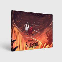 Холст прямоугольный Герой Hollow knight silksong, цвет: 3D-принт