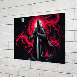 Холст прямоугольный Рыцарь-крестоносец ордена красной звезды, цвет: 3D-принт — фото 2