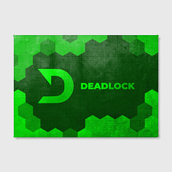 Холст прямоугольный Deadlock - green gradient по-горизонтали, цвет: 3D-принт — фото 2