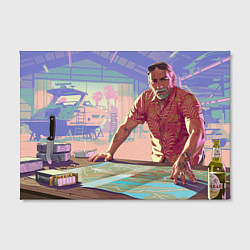 Холст прямоугольный Брайан Хедер Gta 6, цвет: 3D-принт — фото 2