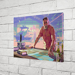 Холст прямоугольный Брайан Хедер Gta 6, цвет: 3D-принт — фото 2