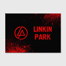 Холст прямоугольный Linkin Park - red gradient по-горизонтали, цвет: 3D-принт — фото 2