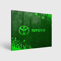 Холст прямоугольный Toyota - green gradient по-горизонтали, цвет: 3D-принт