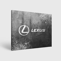 Холст прямоугольный Lexus - grey gradient по-горизонтали, цвет: 3D-принт