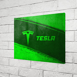 Холст прямоугольный Tesla - green gradient по-горизонтали, цвет: 3D-принт — фото 2