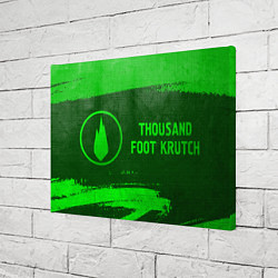 Холст прямоугольный Thousand Foot Krutch - green gradient по-горизонта, цвет: 3D-принт — фото 2