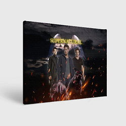 Холст прямоугольный Supernatural - true hunters, цвет: 3D-принт