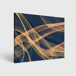 Холст прямоугольный Световые волны, цвет: 3D-принт