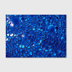 Холст прямоугольный Блестящие синие отражения, цвет: 3D-принт — фото 2