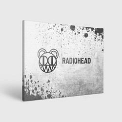 Холст прямоугольный Radiohead - white gradient по-горизонтали, цвет: 3D-принт