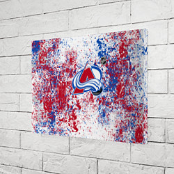 Холст прямоугольный Colorado Avalanche NHL white, цвет: 3D-принт — фото 2