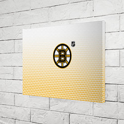 Холст прямоугольный Бостон Брюинз - светлый градиент, цвет: 3D-принт — фото 2