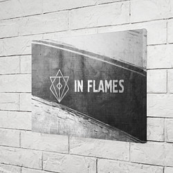 Холст прямоугольный In Flames - grey gradient по-горизонтали, цвет: 3D-принт — фото 2