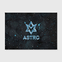Холст прямоугольный Astro логотип из синего стекла, цвет: 3D-принт — фото 2