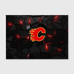 Холст прямоугольный Калгари Флэймз - НХЛ хоккей, цвет: 3D-принт — фото 2
