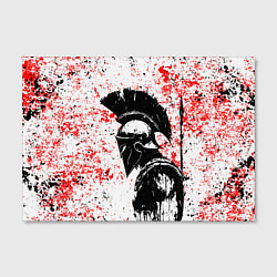 Холст прямоугольный Воин Спарты, цвет: 3D-принт — фото 2