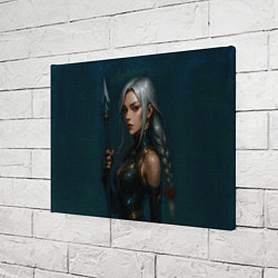 Холст прямоугольный Девушка с копьем китайский стиль, цвет: 3D-принт — фото 2