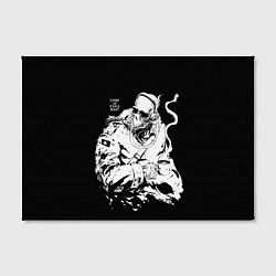 Холст прямоугольный Скелет с кружкой, цвет: 3D-принт — фото 2