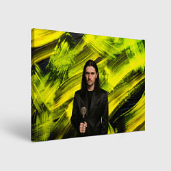 Холст прямоугольный Bones держит трость, цвет: 3D-принт