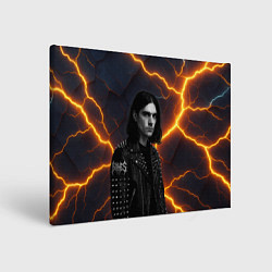 Холст прямоугольный Bones рок звезда, цвет: 3D-принт