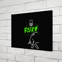 Холст прямоугольный ФК Краснодар - быки, цвет: 3D-принт — фото 2