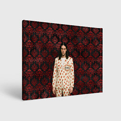 Картина прямоугольная Bones в костюме с розами