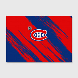 Холст прямоугольный Монреаль Канадиенс - брызги, цвет: 3D-принт — фото 2