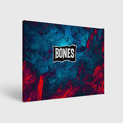 Холст прямоугольный Логотип Bones, цвет: 3D-принт