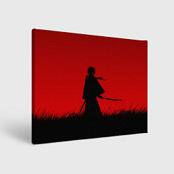 Холст прямоугольный Самурай в пути, цвет: 3D-принт