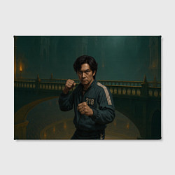 Холст прямоугольный Игрок 218 в боевой стойке, цвет: 3D-принт — фото 2
