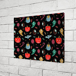 Холст прямоугольный Halloween red pumpkin, цвет: 3D-принт — фото 2
