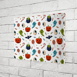 Холст прямоугольный Halloween pumpkin show, цвет: 3D-принт — фото 2
