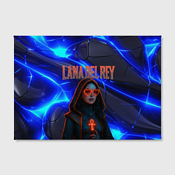 Холст прямоугольный Lana Del Rey киберпанк, цвет: 3D-принт — фото 2