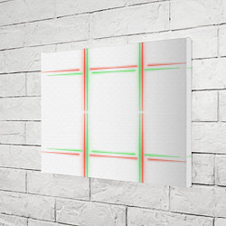 Холст прямоугольный Neon light green red, цвет: 3D-принт — фото 2