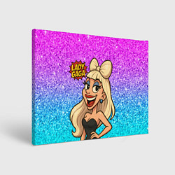 Картина прямоугольная Леди Гага мультяшная