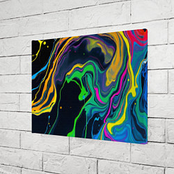 Холст прямоугольный Разводы и переливы разноцветной краски, цвет: 3D-принт — фото 2