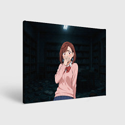 Холст прямоугольный Испуганная Сиратори Айра, цвет: 3D-принт