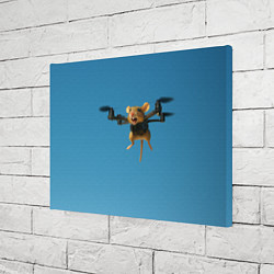 Холст прямоугольный Маусини Кводрокоптини мем, цвет: 3D-принт — фото 2
