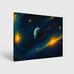 Холст прямоугольный Пространство Вселенной, цвет: 3D-принт