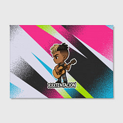 Холст прямоугольный XXXTentacion в мультяшном стиле, цвет: 3D-принт — фото 2