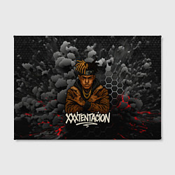 Холст прямоугольный XXXTentacion со скрещенными руками, цвет: 3D-принт — фото 2