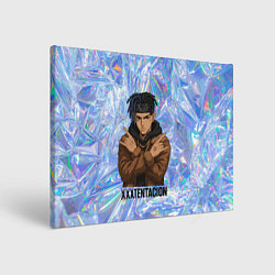 Холст прямоугольный XXXTentacion - скрещенные руки, цвет: 3D-принт