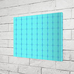 Холст прямоугольный Сolor blue line, цвет: 3D-принт — фото 2