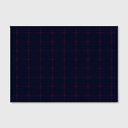 Холст прямоугольный Color dark blue red crosses, цвет: 3D-принт — фото 2