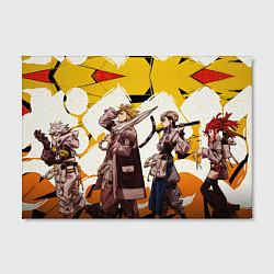 Холст прямоугольный Главные герои Gachiakuta, цвет: 3D-принт — фото 2
