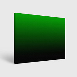 Холст прямоугольный Green gradient, цвет: 3D-принт
